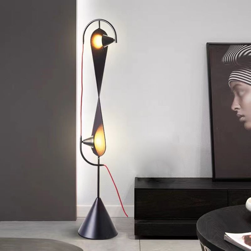 Mira Moderno Minimalista Geométrico Metal Suelo Lámpara