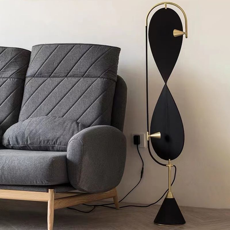 Mira Moderno Minimalista Geométrico Metal Suelo Lámpara