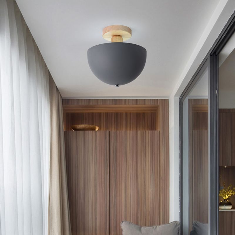 Muto Lámpara de Techo Moderna LED Madera/Metal Salón