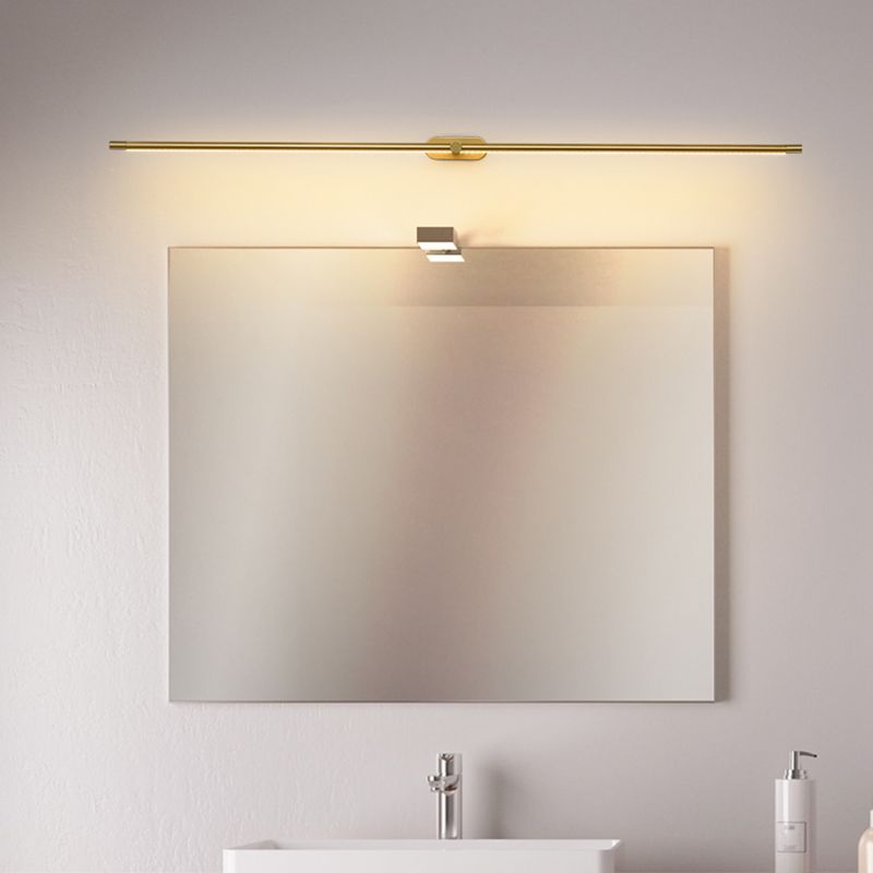 Arisha Minimalista Lineal Metal/Acrílico Aplique de Pared Blanco/Negro/Dorado