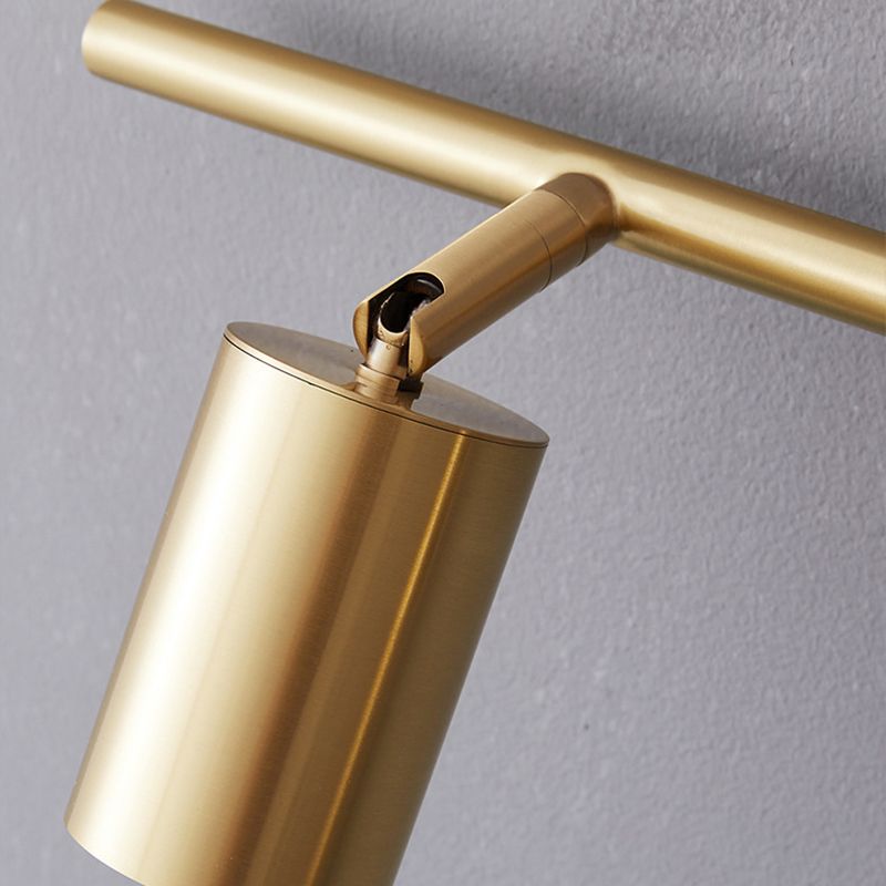 Arisha Lámpara de Pared Tipo Foco Cilíndrico Giratorio Moderna de Latón
