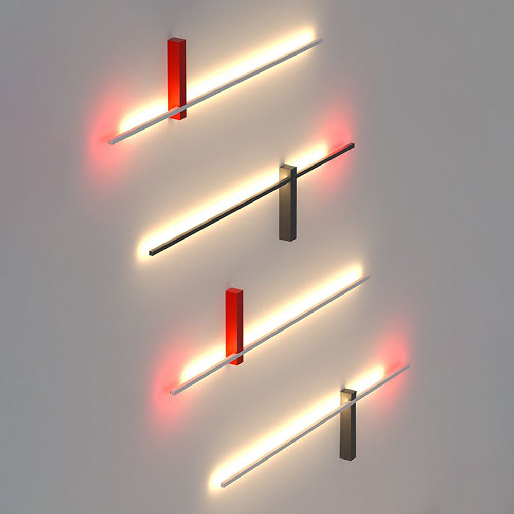 Arisha Diseño Lineal Metal/Acrílico Aplique de Pared Multicolor