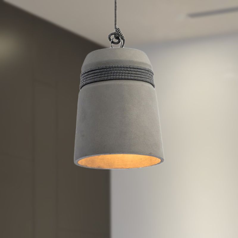 Arisha Nórdica Industrial Cemento Lámpara Colgante Gris
