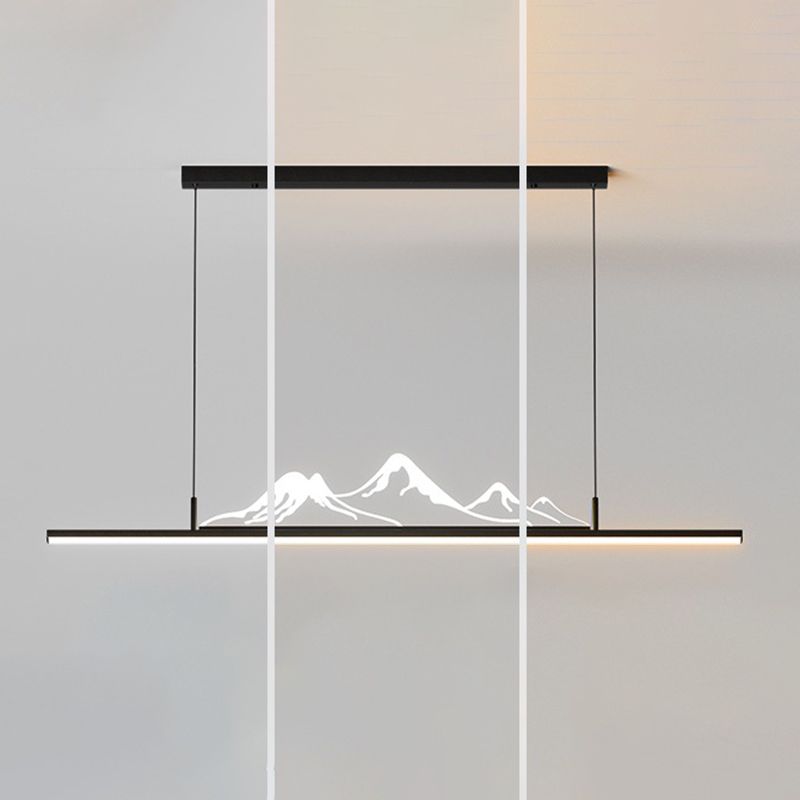 Arisha Lámpara Colgante LED de Diseño Montaña Negra/Oro