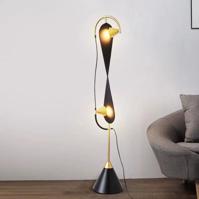 Mira Moderno Minimalista Geométrico Metal Suelo Lámpara