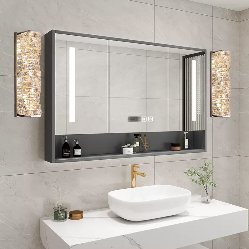 Kristy Lámpara de Pared LED de Cristal Tocador Rectangular Moderno