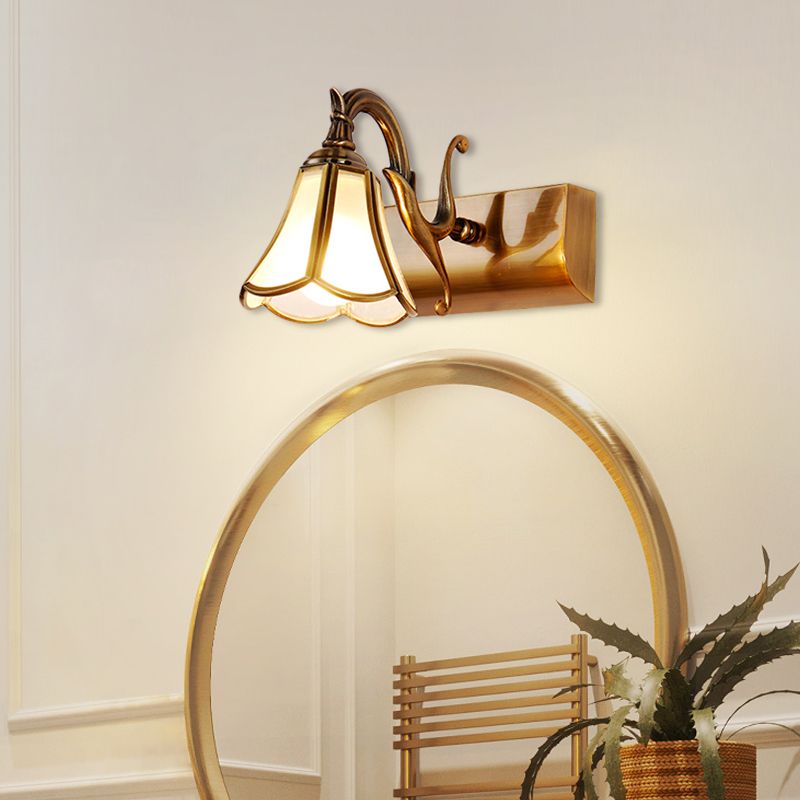 Ray Vintage Decorativa Flor Metal Aplique de Pared Dorado