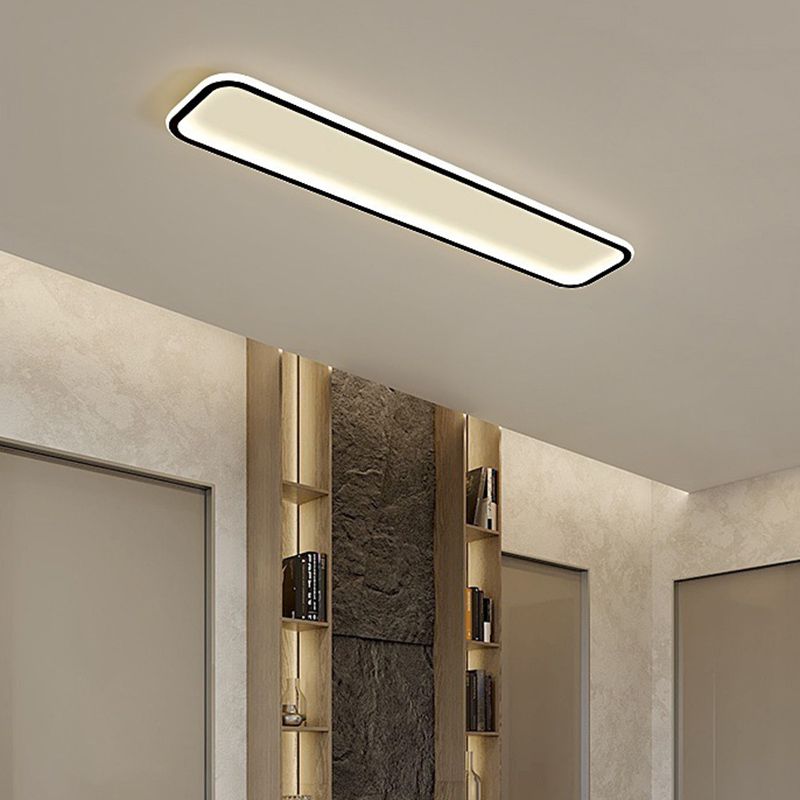 Arisha Lámpara de Techo Minimalista Metal Negro Baño