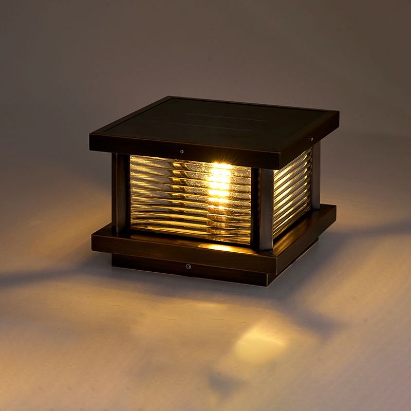 Ray Moderna Lámpara Exterior Solar Cubo Patio