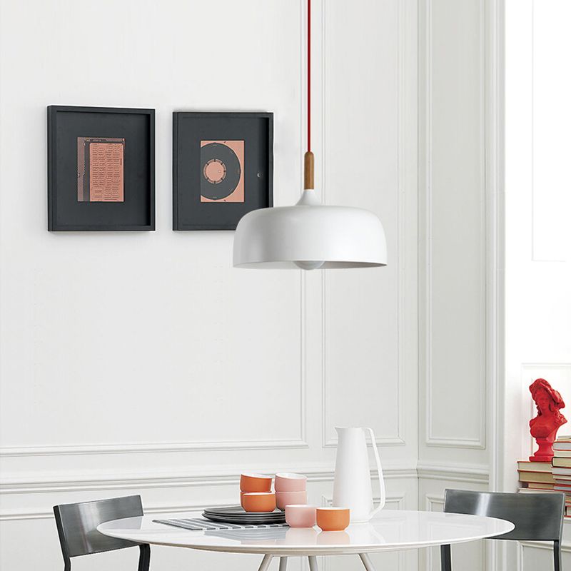 Arisha Lámpara Colgante Moderna Cúpula Metal Macaron Comedor
