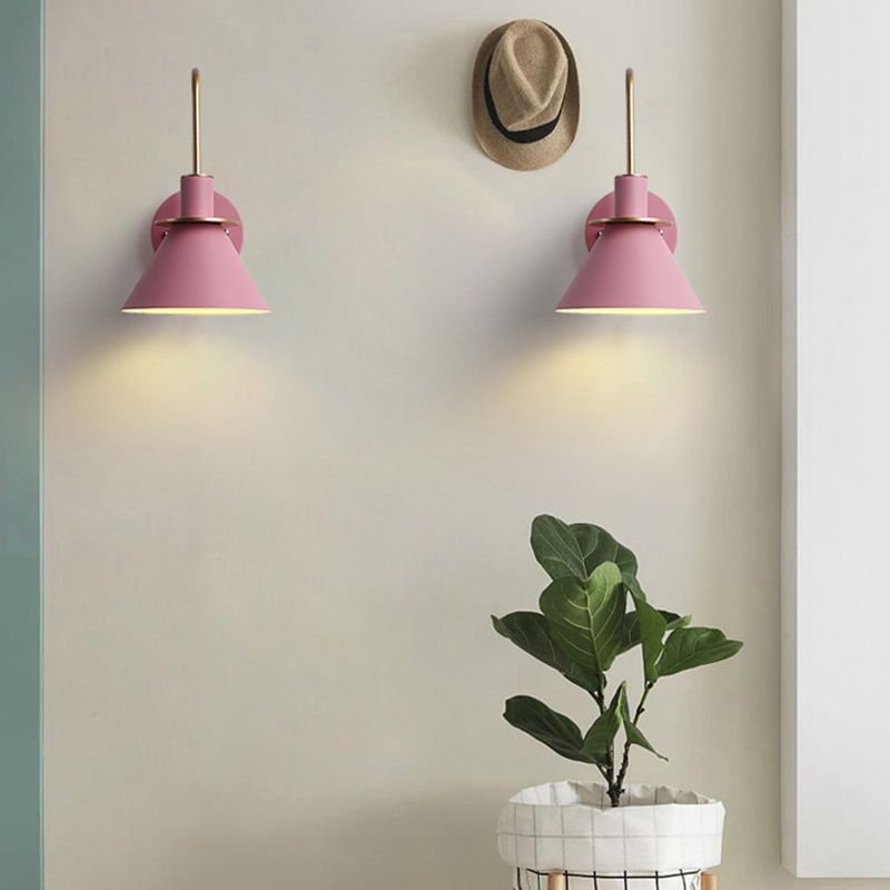 Valentina Vintage Lámpara de Pared de Metal en Forma de Cuerno Salón/Adormitorio/Baño