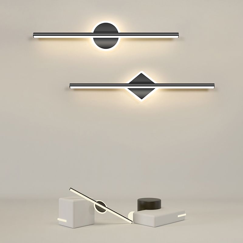 Arisha Moderno Geométrico Metal Aplique de Pared Dorado/Negro/Blanco