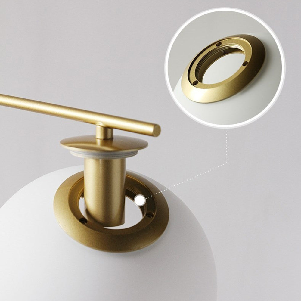 Mira Moderna Simple Metal/Vidrio Lámpara de Pie Oro