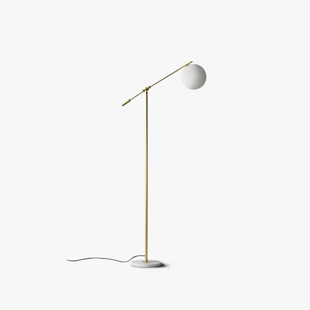 Mira Moderna Simple Metal/Vidrio Lámpara de Pie Oro
