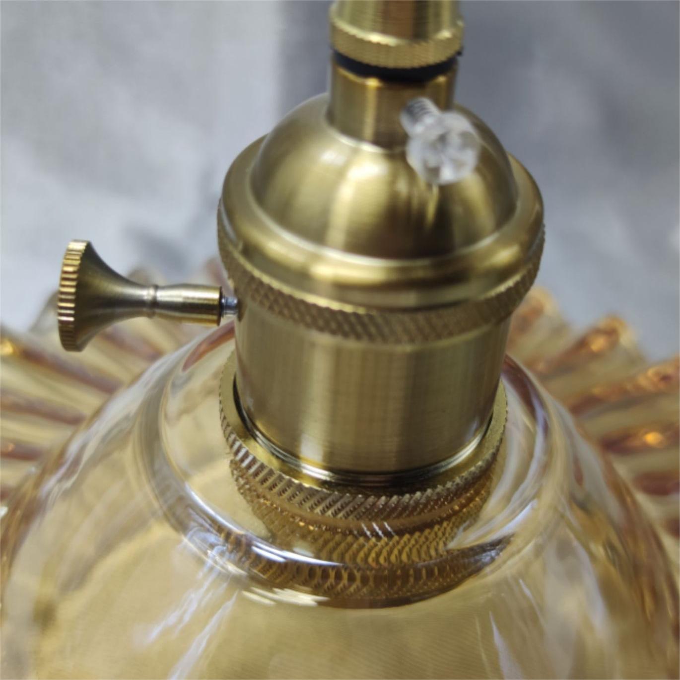 Valentina Retro LED Lámpara Colgante Vidrio/Metal Flor Comedor