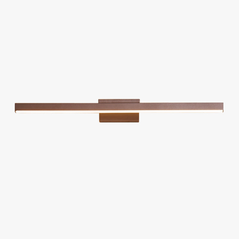 Arisha Moderno Minimalista Rectangular Aplique de Pared Marrón