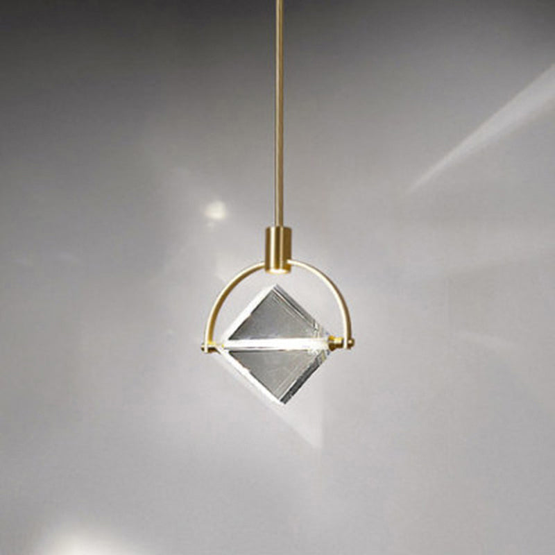 Kristy Moderna Bola/Cuadrada Metal/Cristal Lámpara Colgante Cobre