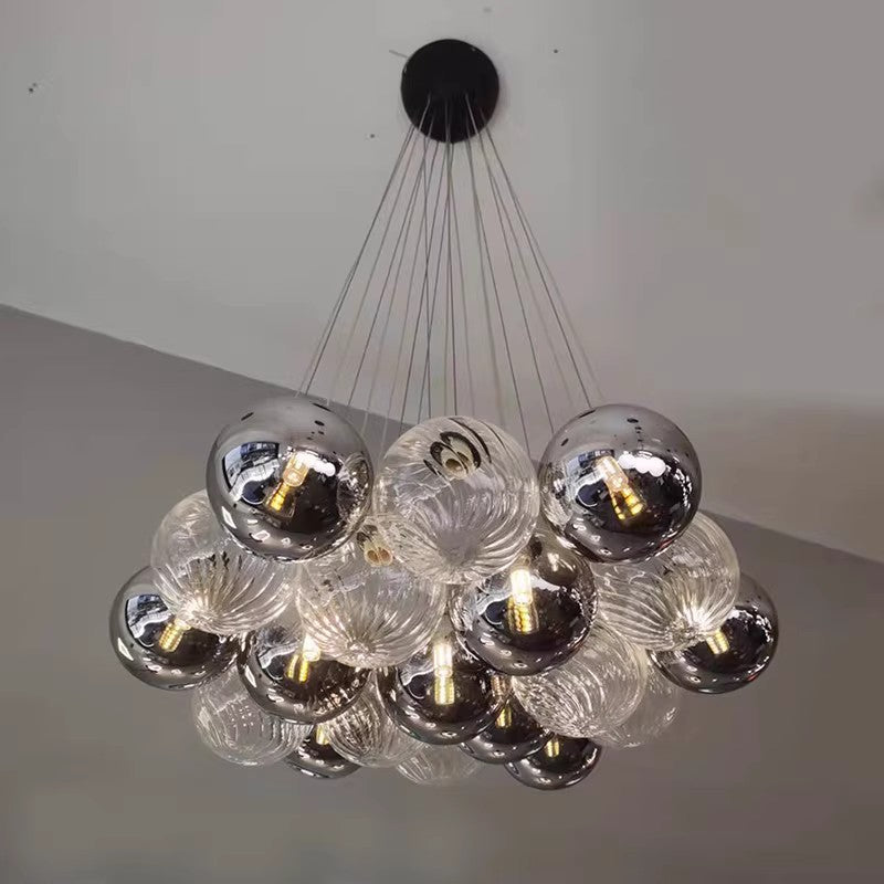 Valentina Moderna Lámpara Colgante Metal/Vidrio Salón/ Comedor