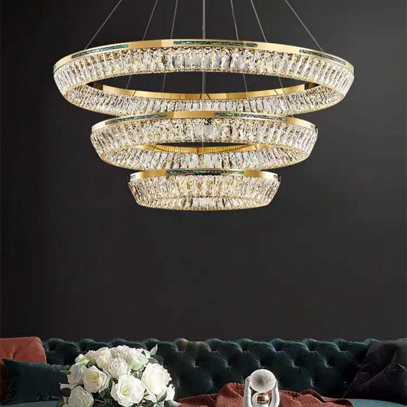 Kristy Candelabro/Lámpara Colgante Metal Cristal