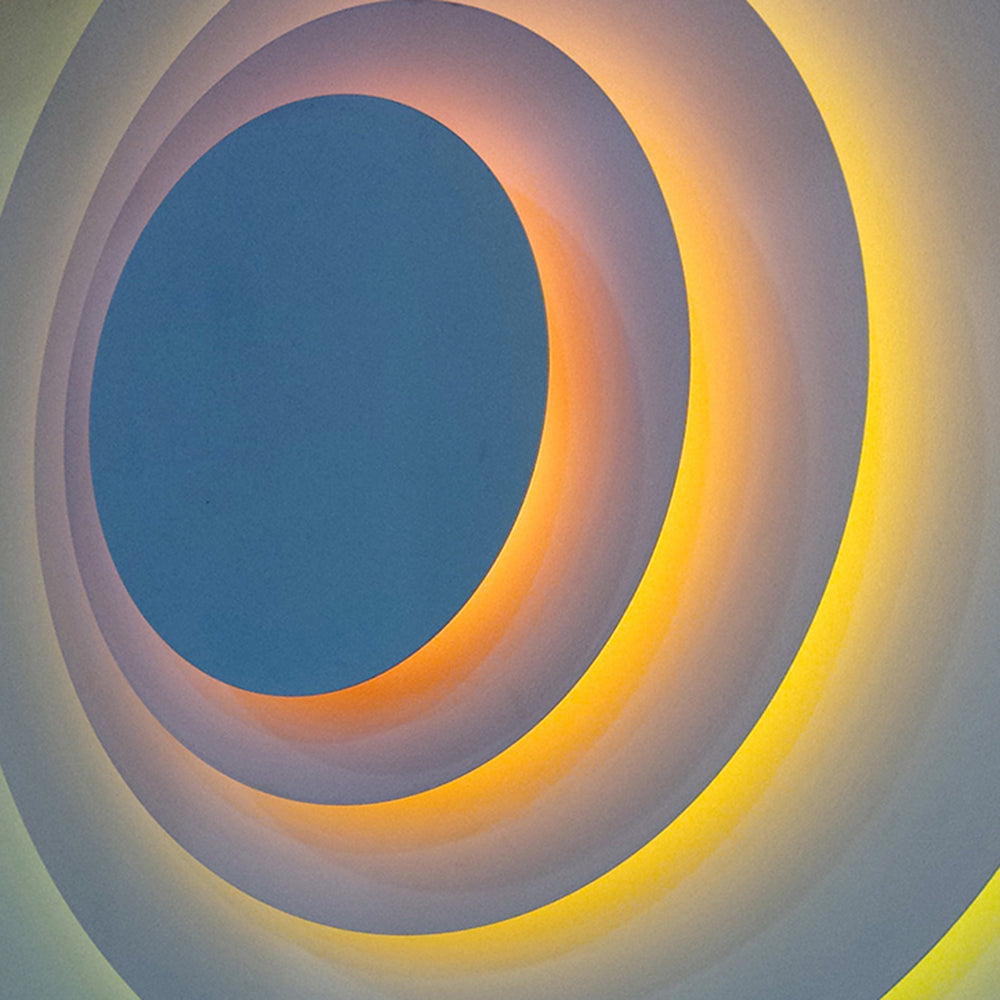 Valentina Decorativo Redondo Metal LED Aplique de Pared Rosa/Azul/Amarillo