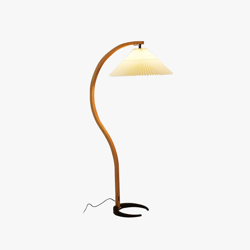 Ozawa Moderno Geométrico Metal LED Lámpara de Pie Blanco/Beige/Café