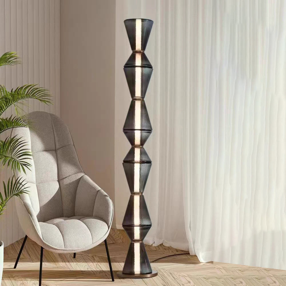 Mira Moderna Metal/Vidrio Diseño Lámpara Colgante/Lámpara de Pie/Mesa Negra
