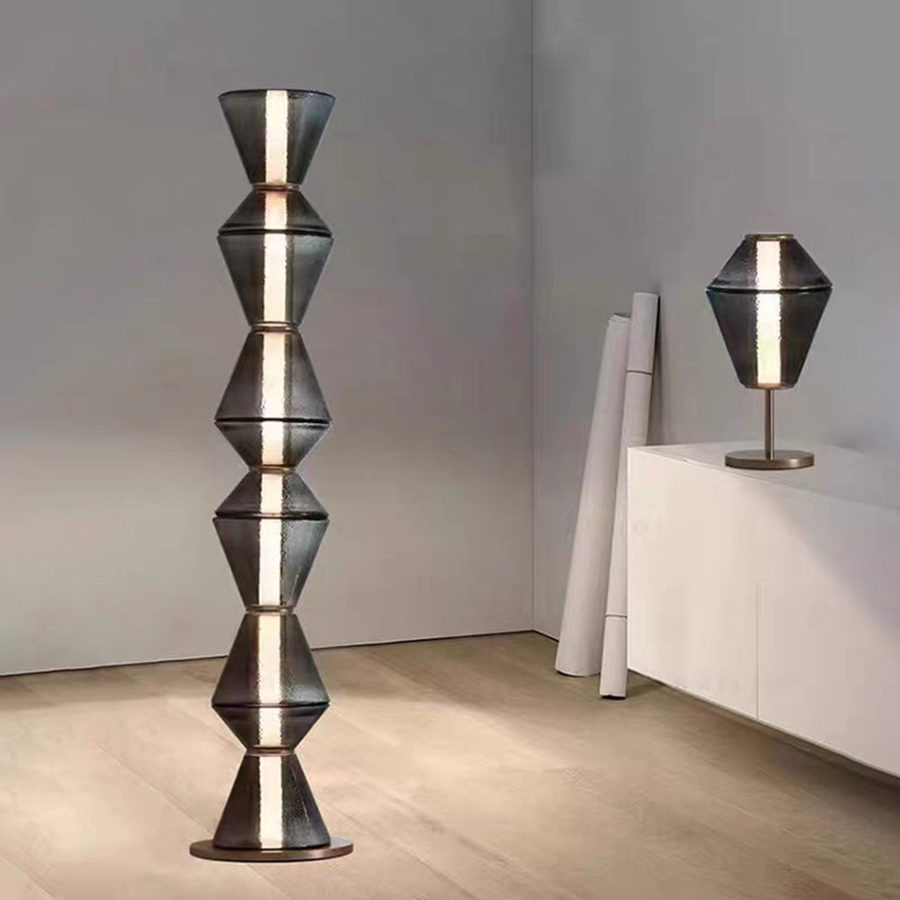 Mira Moderna Metal/Vidrio Diseño Lámpara Colgante/Lámpara de Pie/Mesa Negra