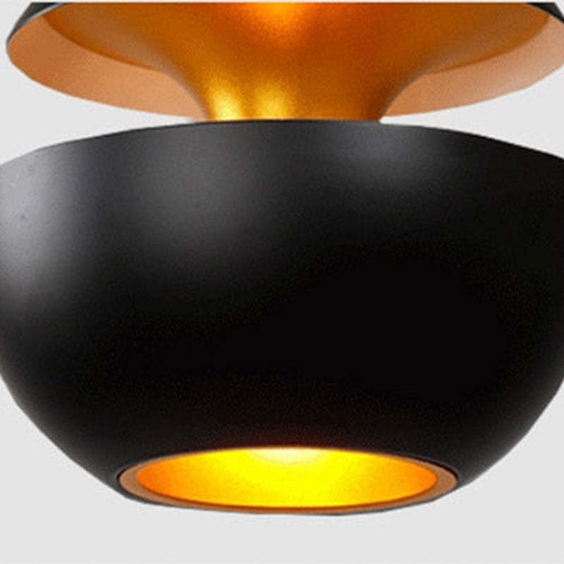Arisha Moderna Globo Metal Lámpara Colgante Negra/Blanca