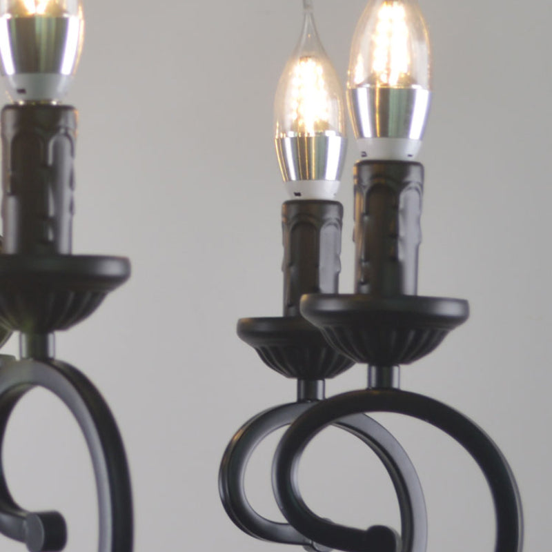 Silva Retro Metal Lámpara Colgante Dormitorio