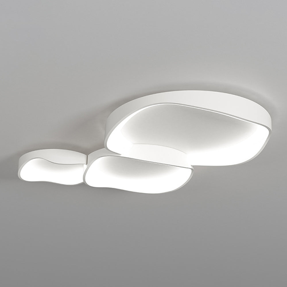 Arisha Moderna Cuenco Metal LED Lámpara de Techo Blanca