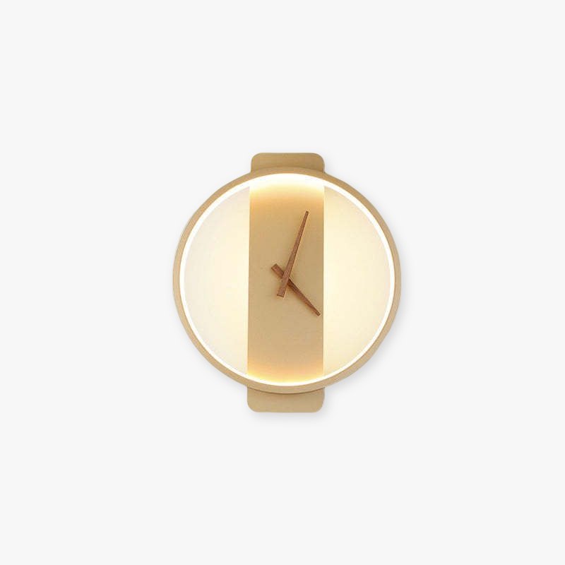 Nordic Decorativo Reloj Metal Aplique de Pared Dorado/Negro