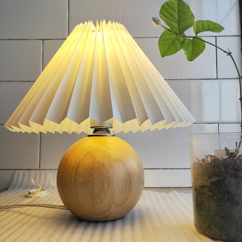 Arishawa Vintage Arisha/Tela Lámpara de Mesa Blanco/Beige