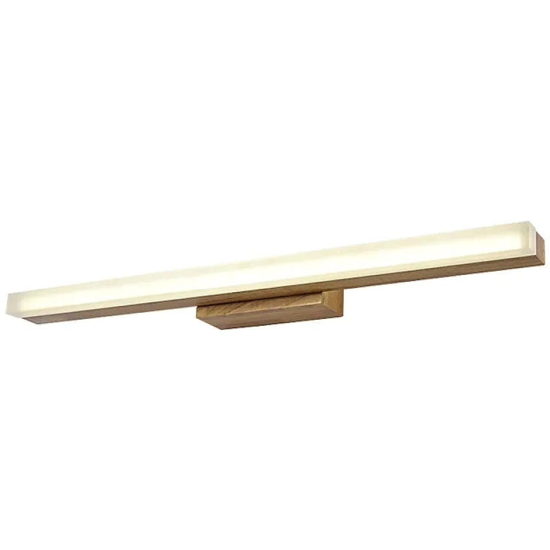 Arisha Minimalista Lineal Madera Aplique de Pared Madera/Nogal