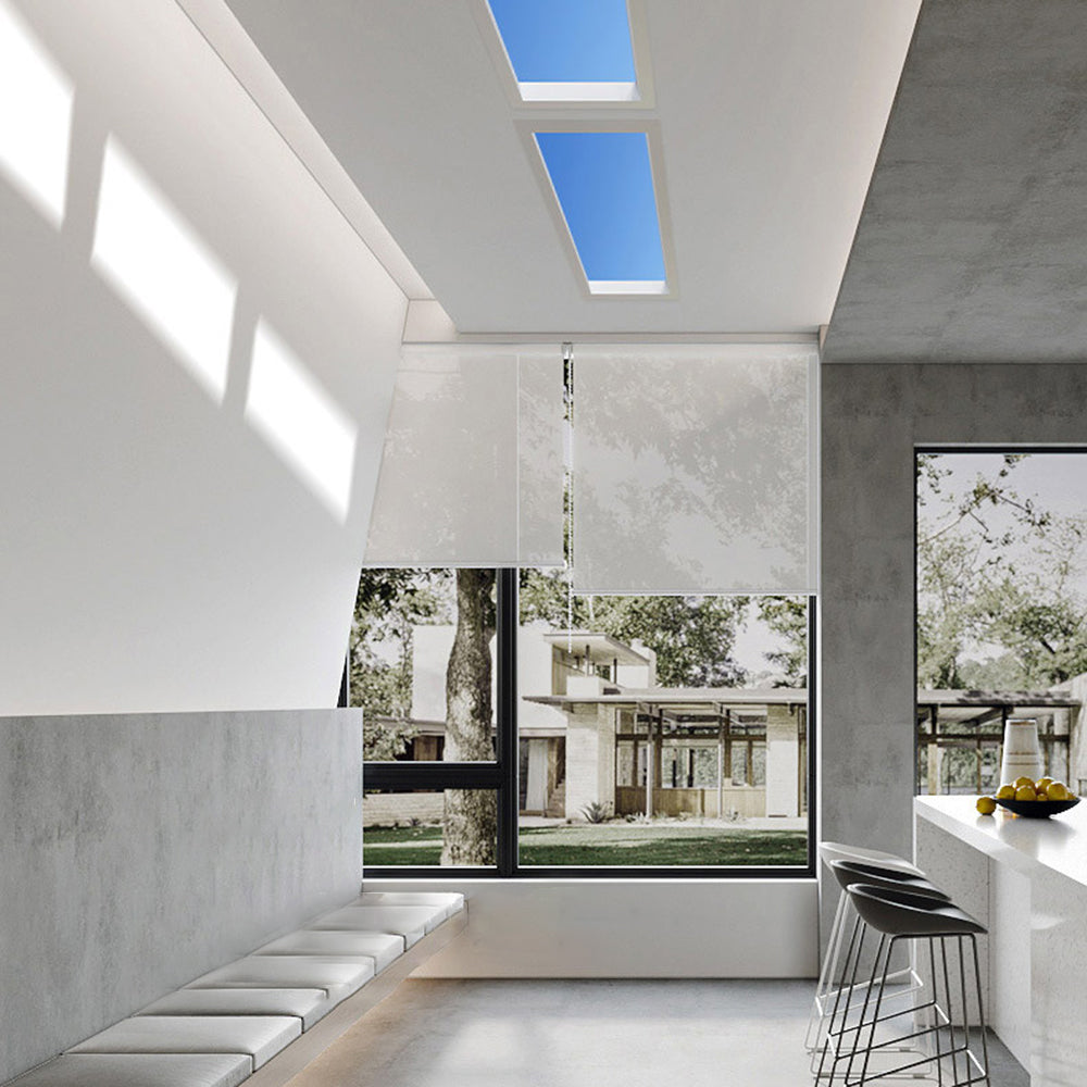 Arisha Moderna Cuadrada/Rectángular Metal LED Lámpara de Techo Azul