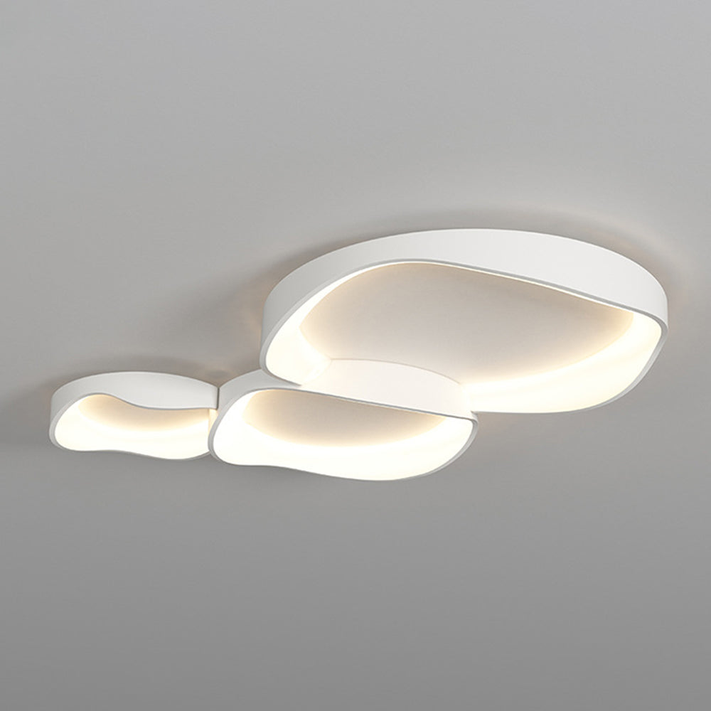 Arisha Moderna Cuenco Metal LED Lámpara de Techo Blanca