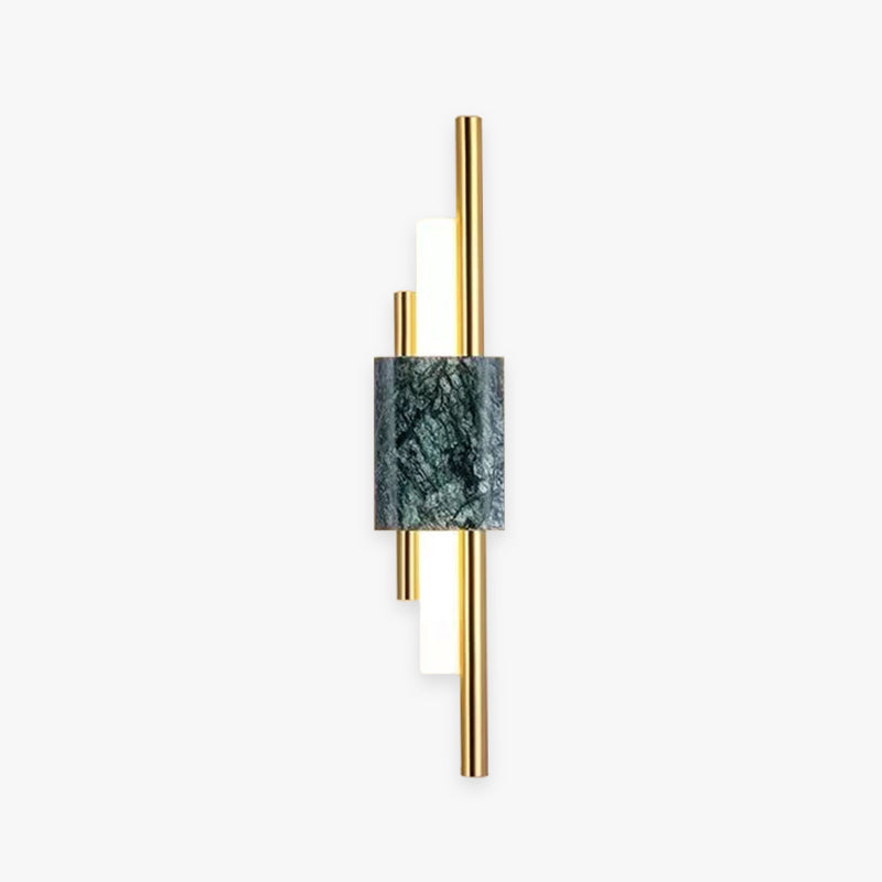 Alana Moderna Geometría Metal LED Aplique de Pared Blanca/Dorada/Verde