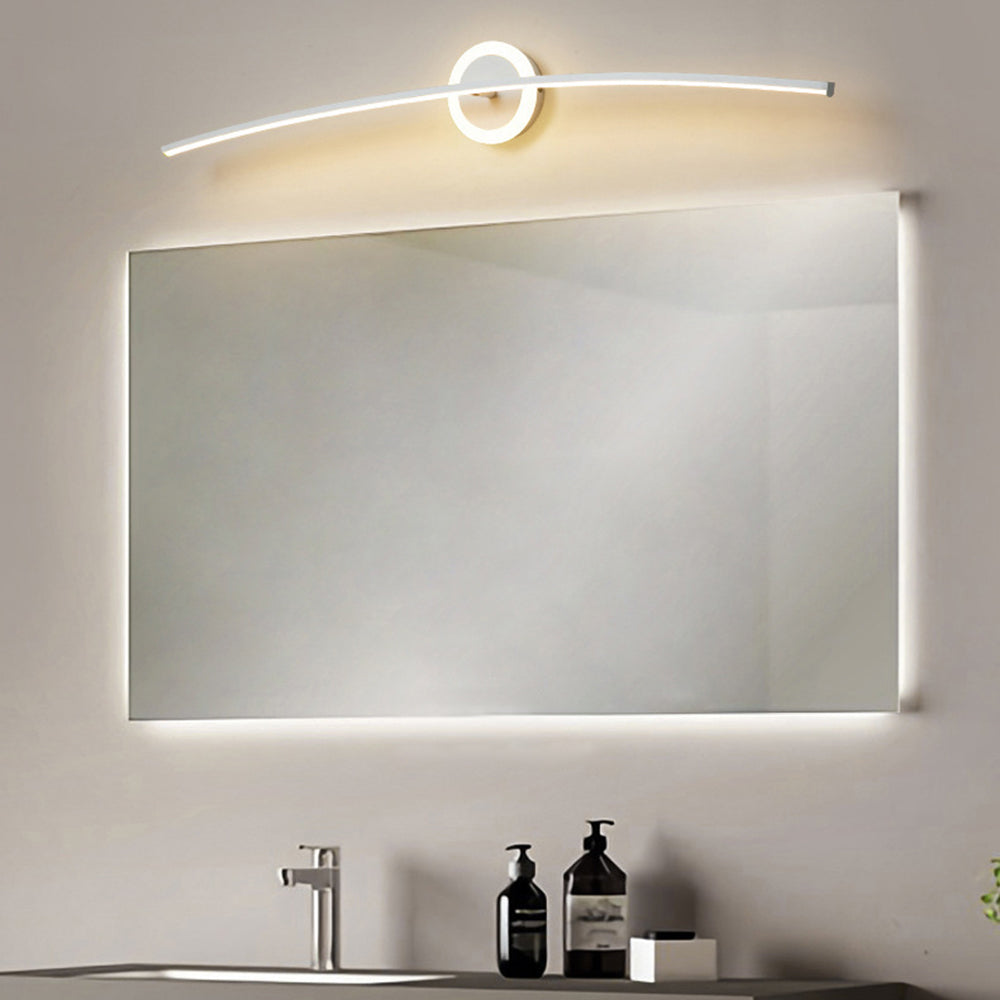 Arisha Nordico Lineal Metal/Silicona Aplique de Pared Blanco