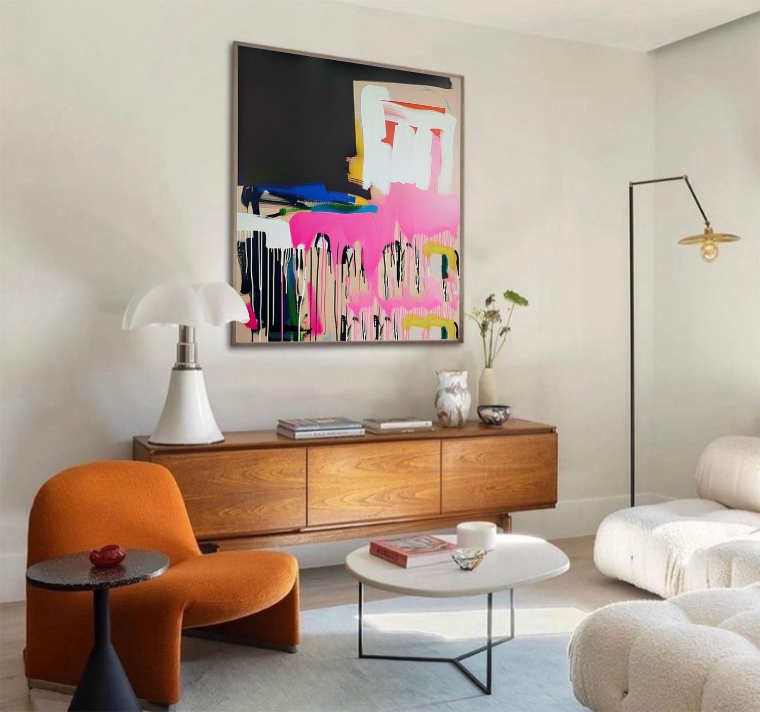 Cosmo Colorida Pintura Arte Mural - Letslighting