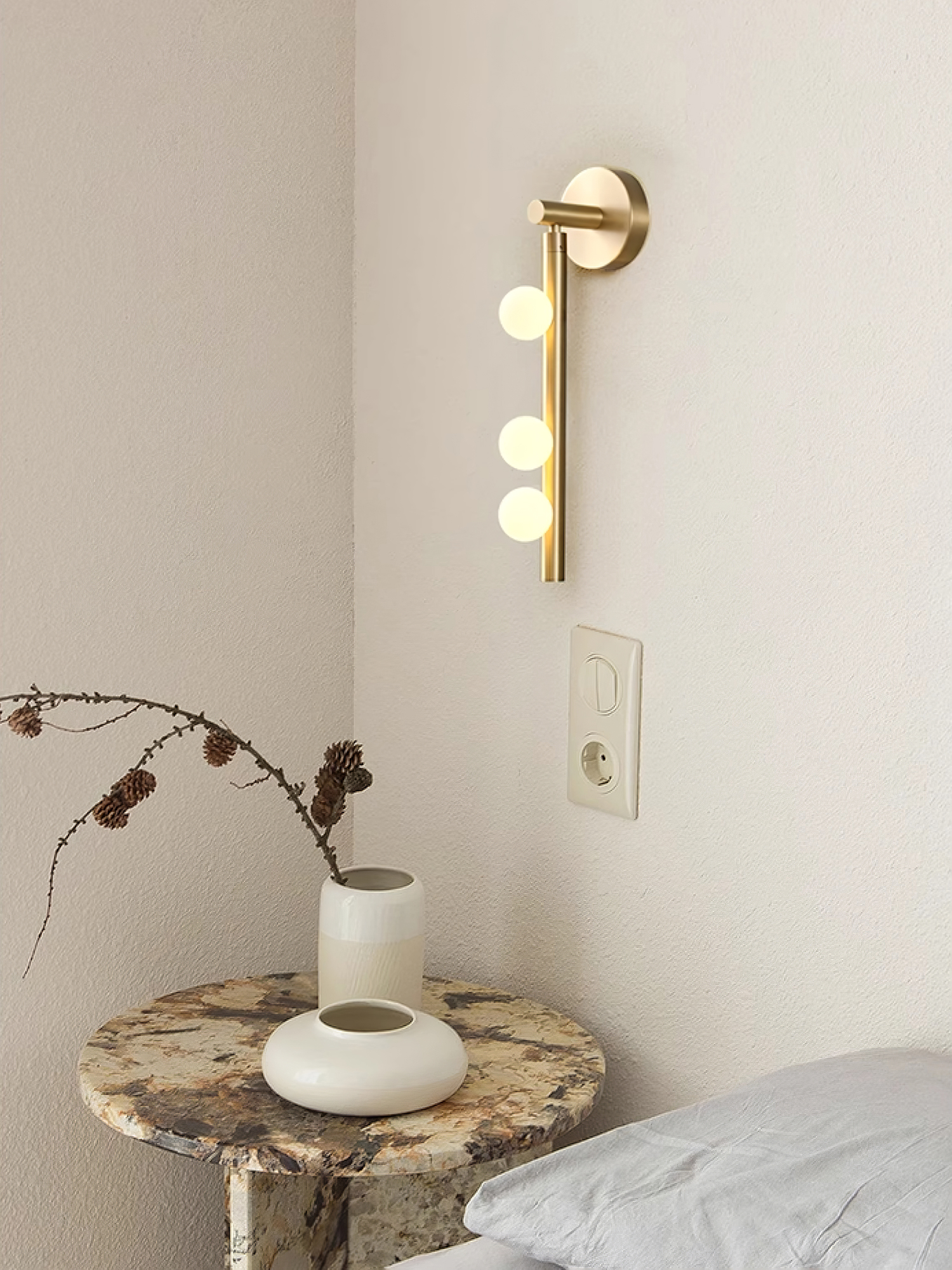 Brass Glass Tube Wall Lamp - Letslighting