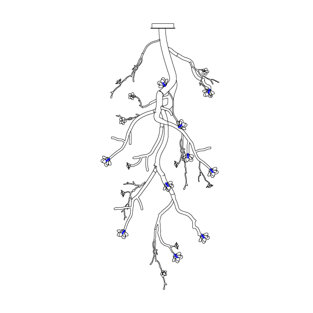 Large Long Branch Flower Chandelier - Letslighting