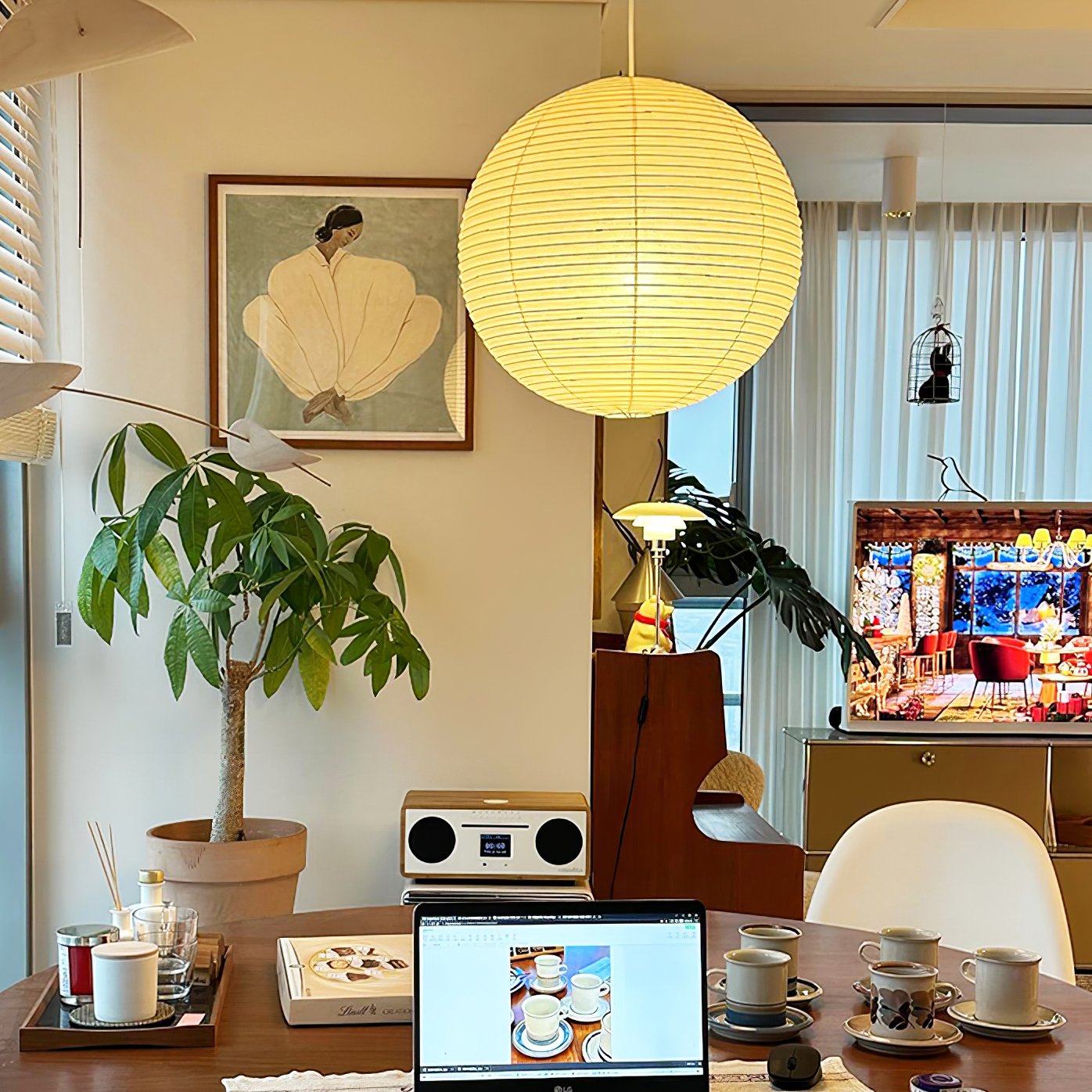 Washi Paper Round Series Pendant Lamp - Letslighting