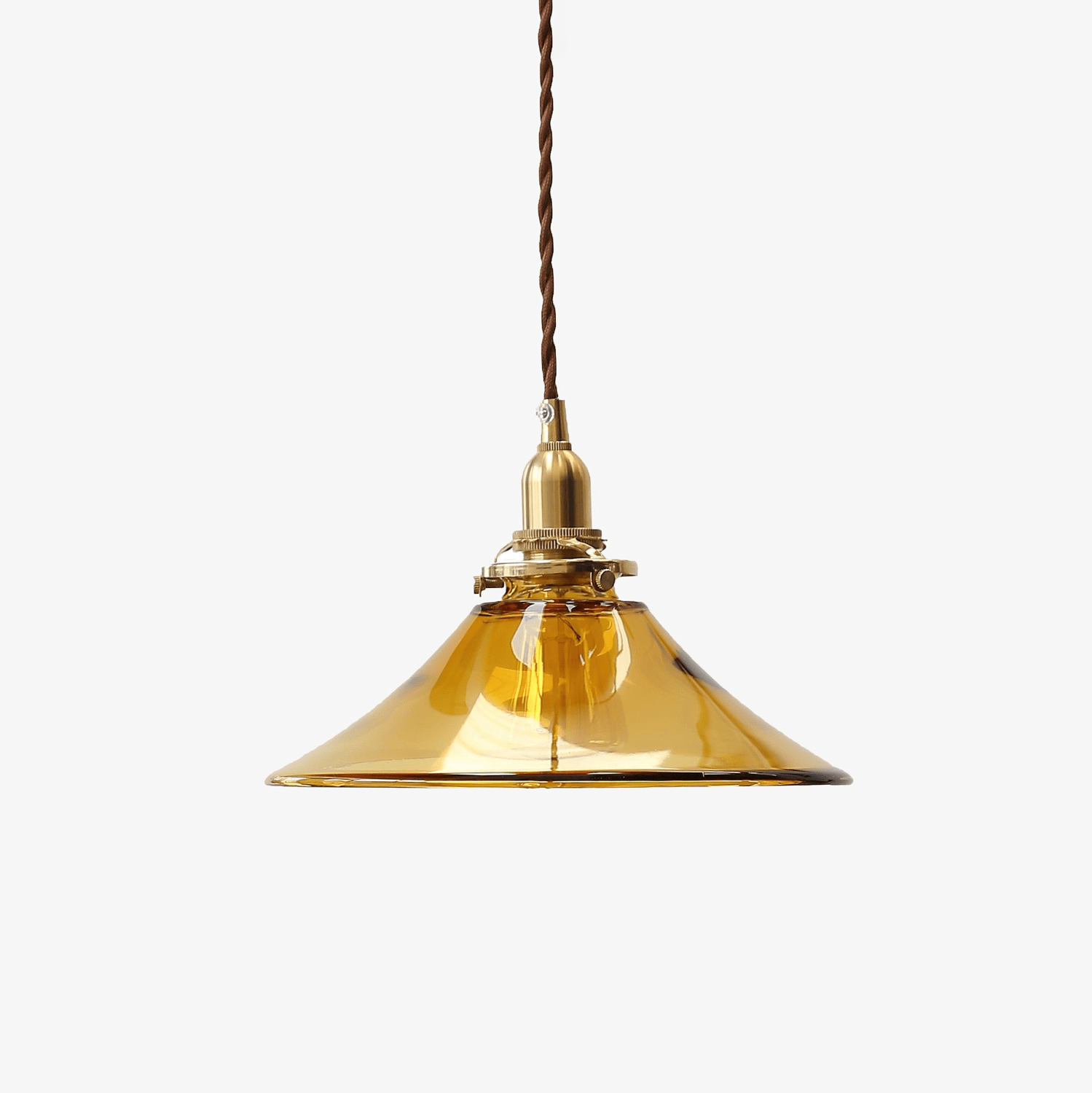 Amber Glass Pendant Light - Letslighting