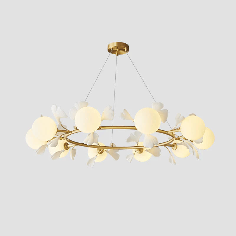 Evenielis Floral Brass Chandelier - Letslighting