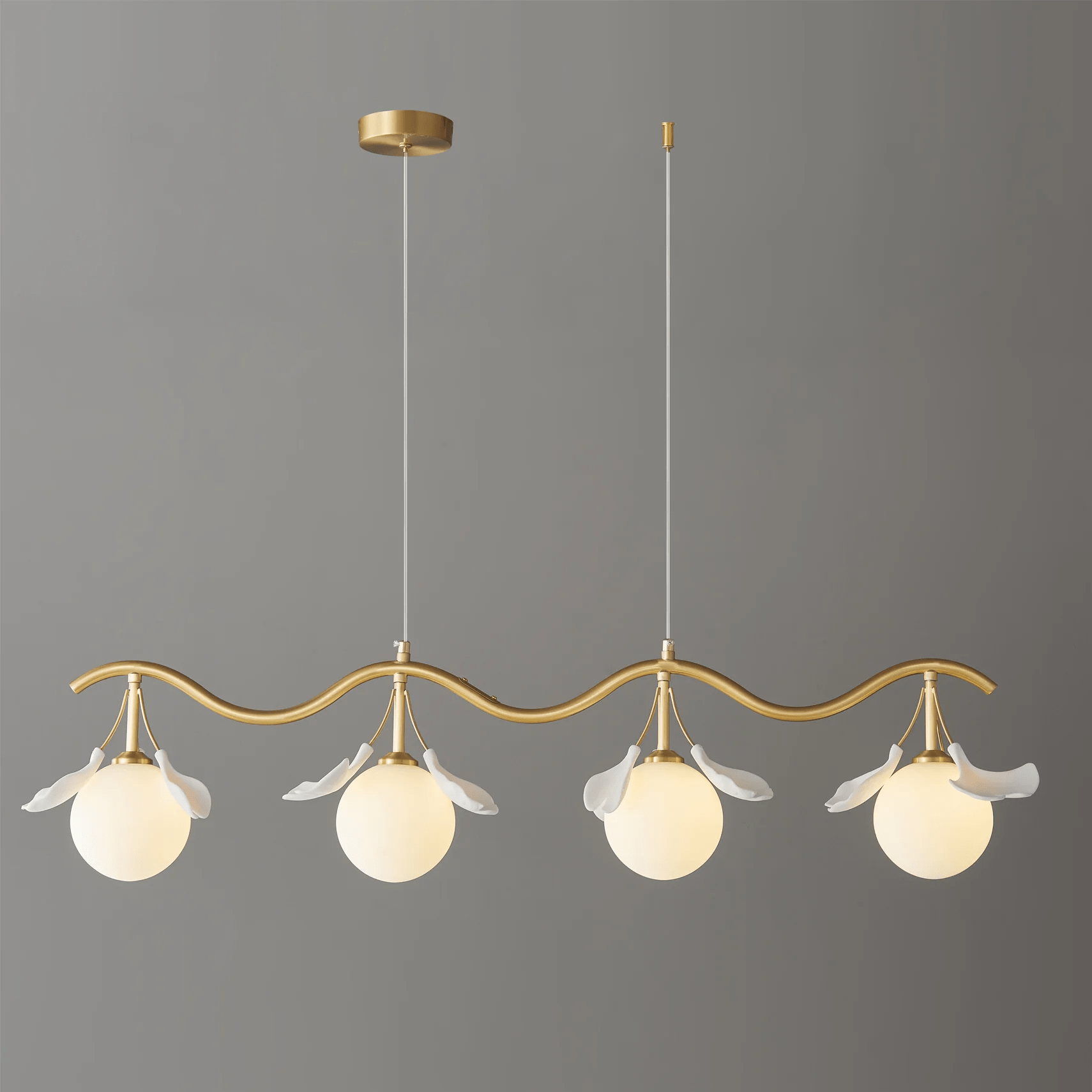 Evenielis Floral Brass Chandelier - Letslighting