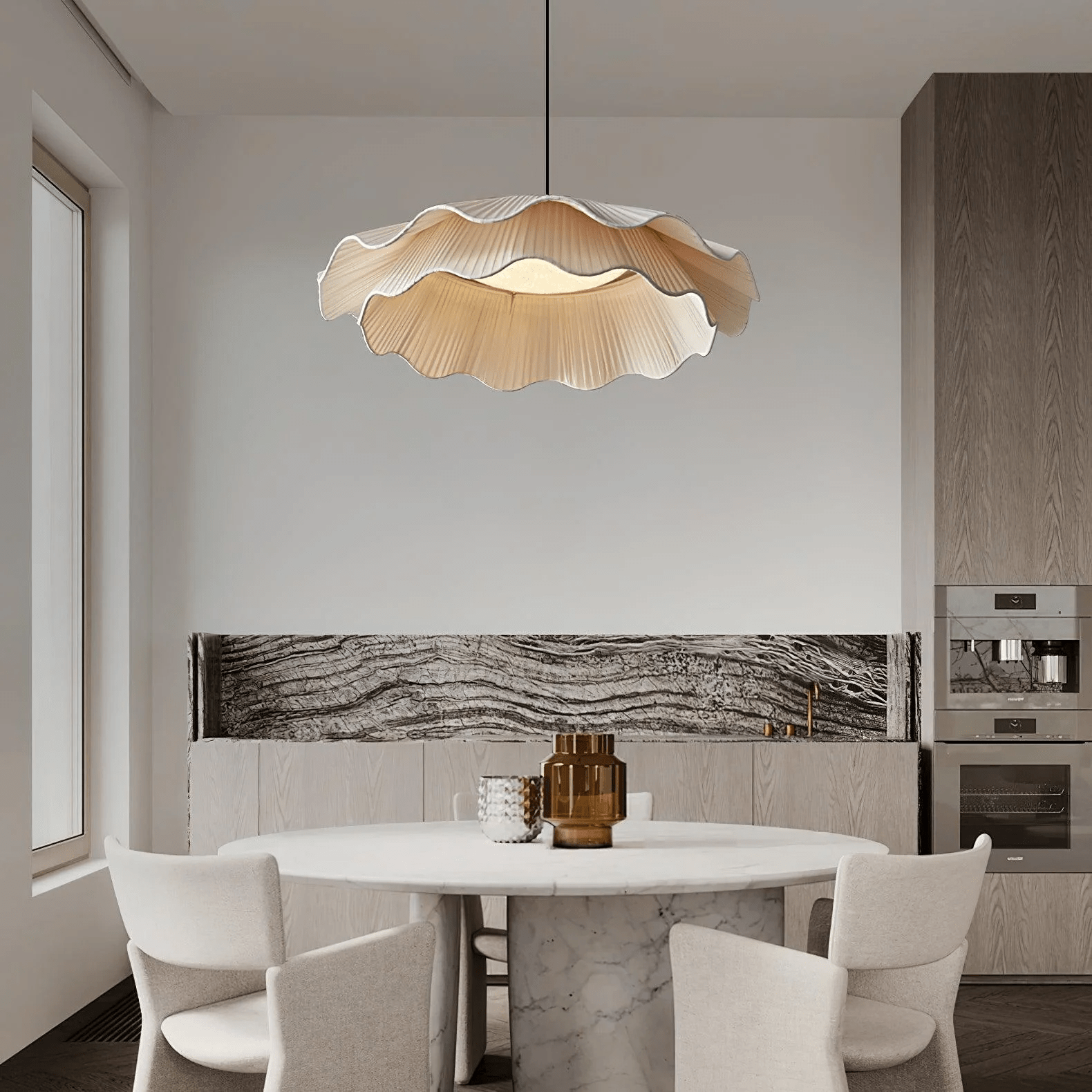 Arwen Fabric Wave Pendant Lamp - Letslighting