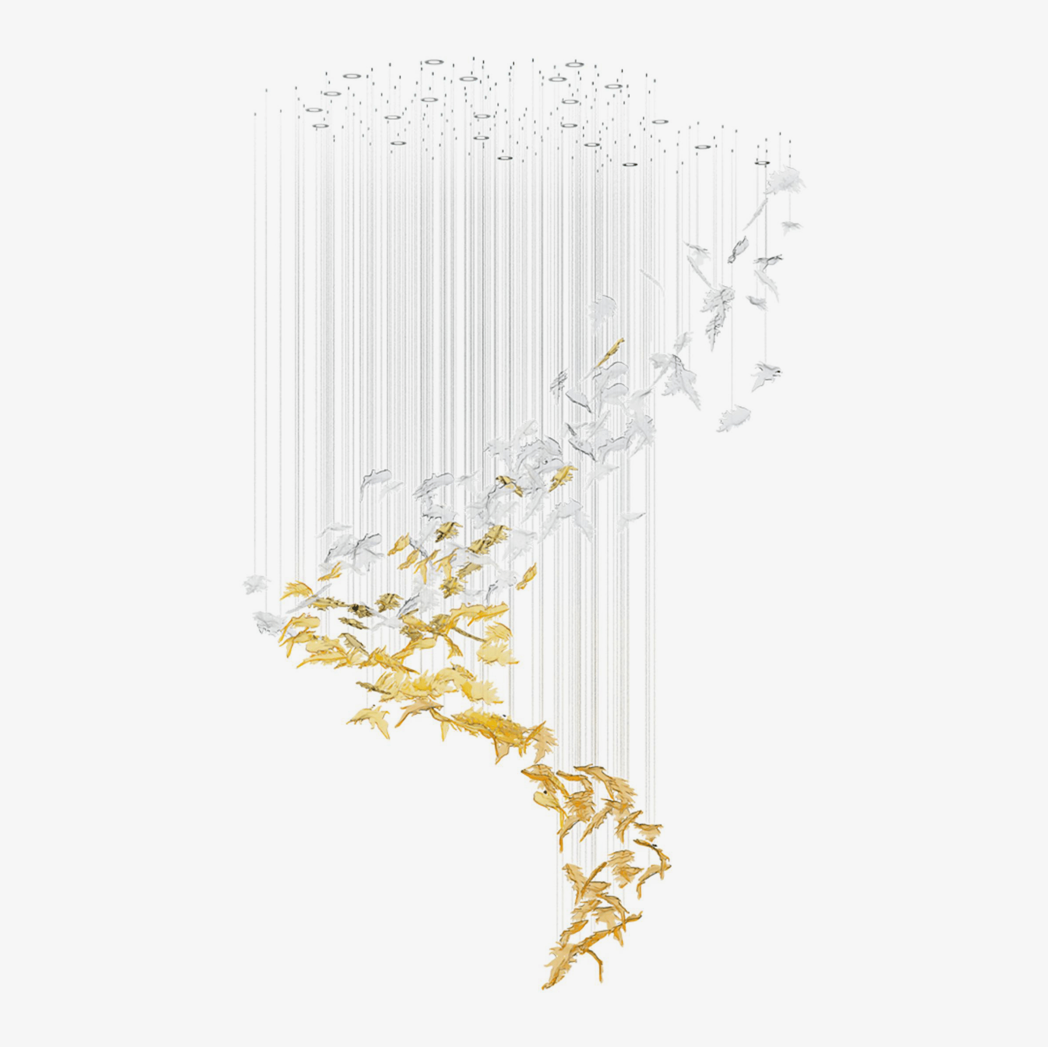 Cosolion Bird Glass Chandelier - Letslighting
