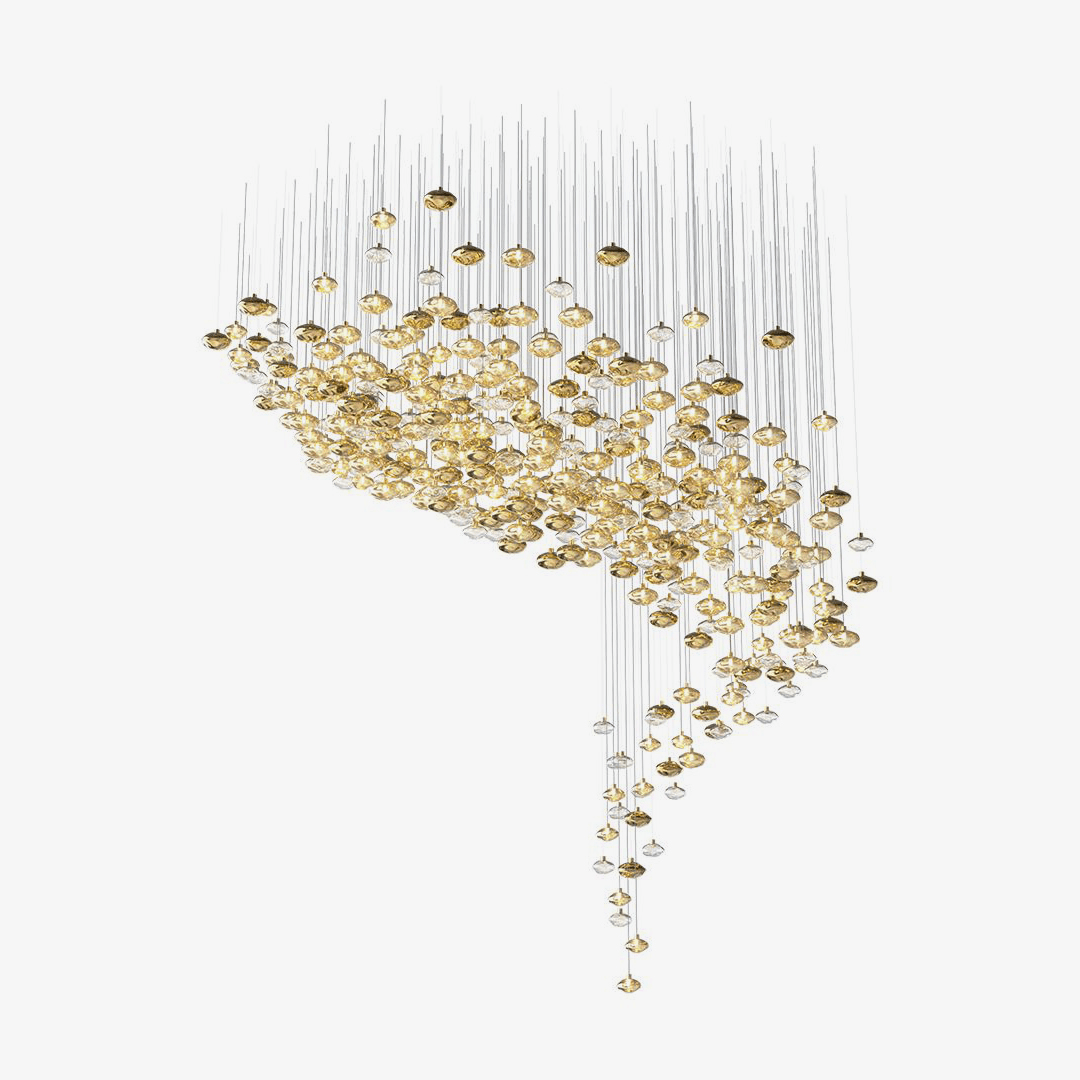 Elmarel Flowing Crystal Dining Chandelier - Letslighting