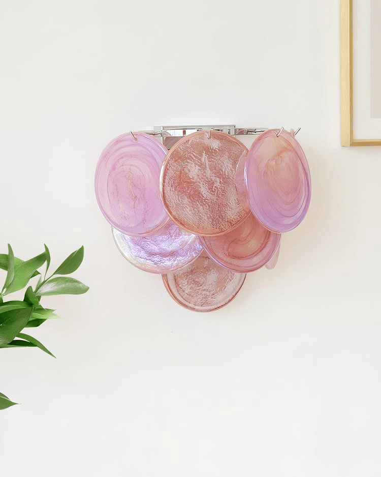 Aurora Wall Lamp Murano Glass Disc Artistic - Letslighting