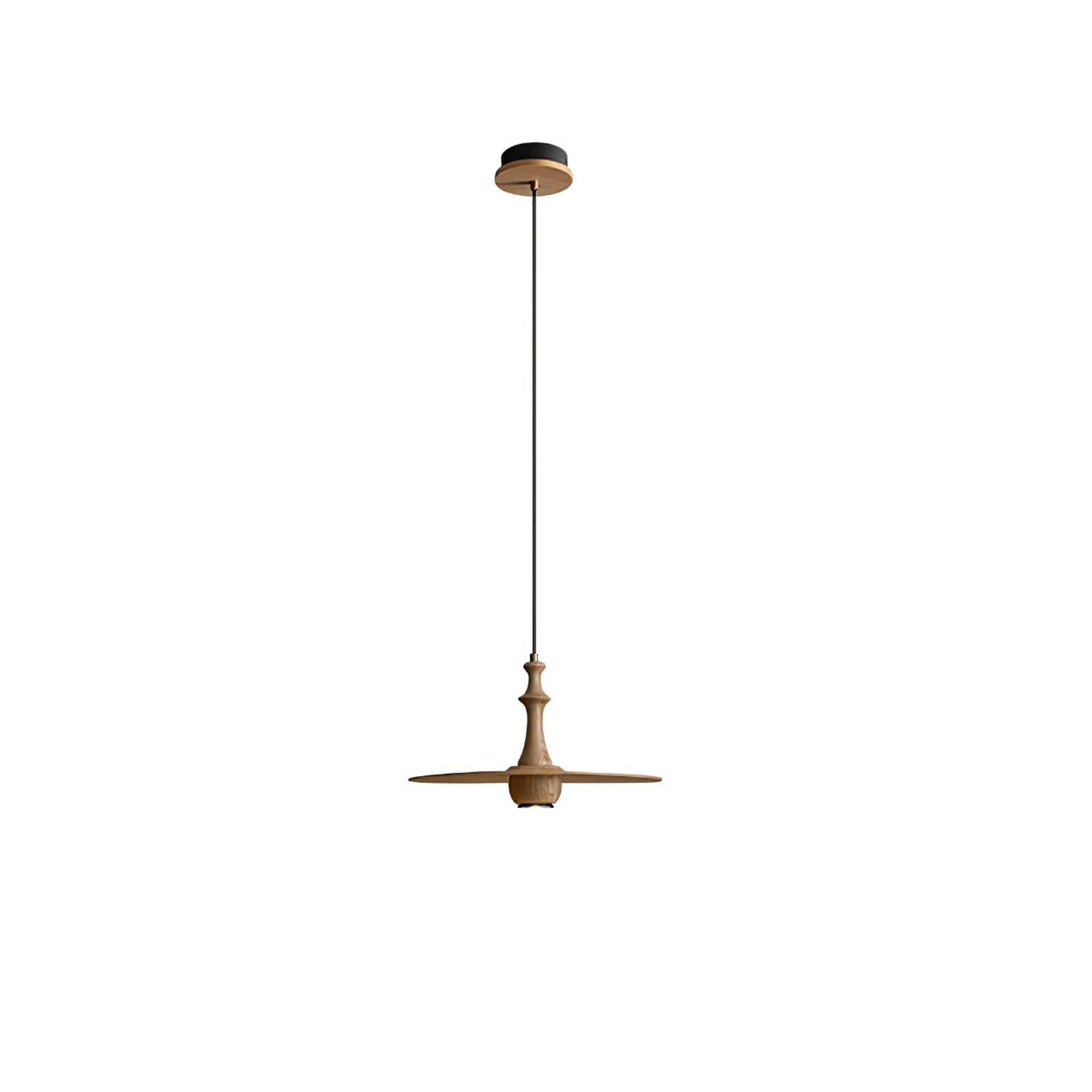 Wooden Spin Pendant Light - Letslighting