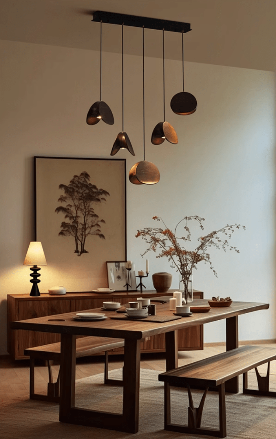 Tavro Minimalist Wood Pendant Light - Letslighting